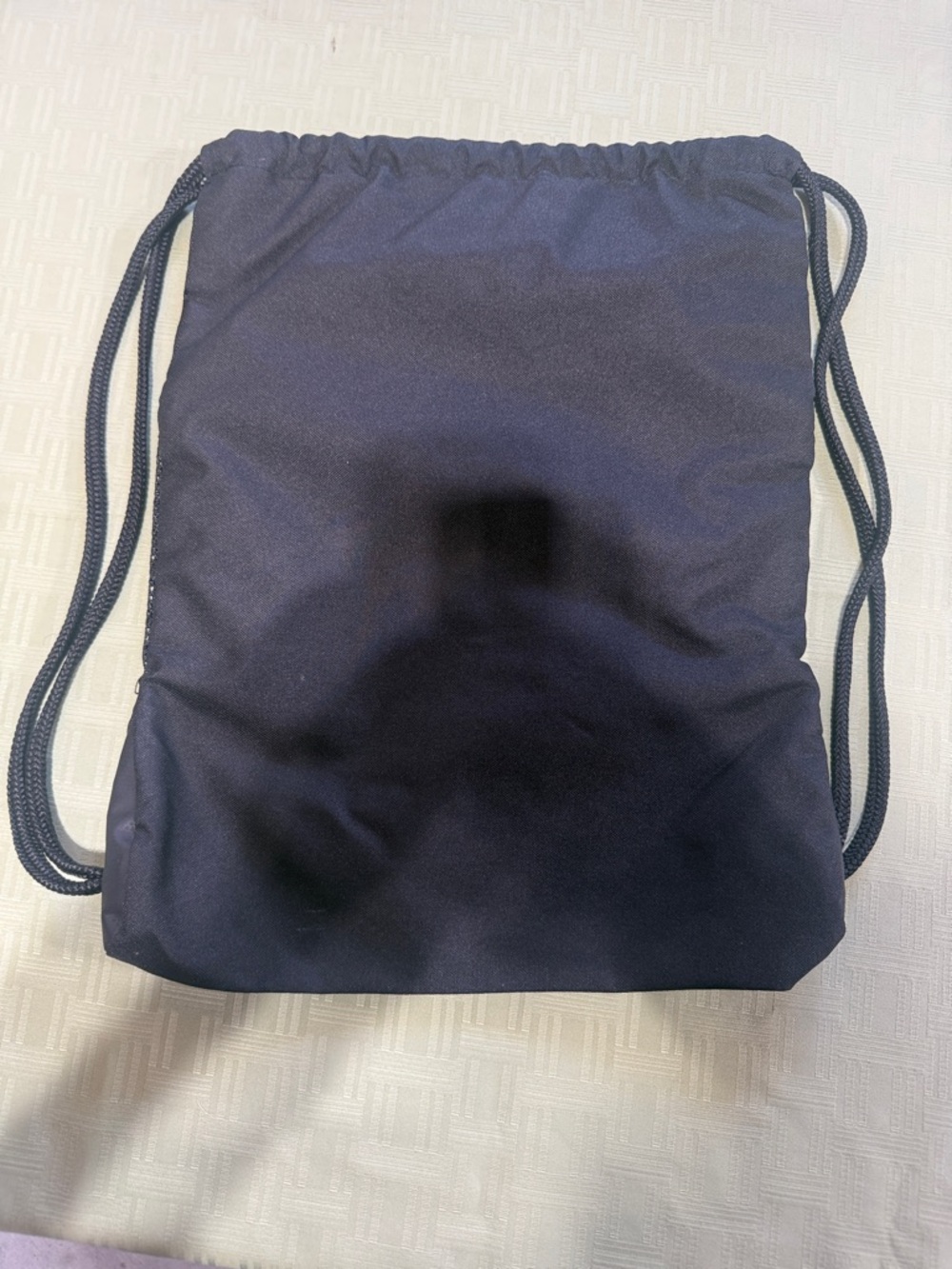adidas Black Drawstring Backpack with Gold Stripes - Picture 2 of 2